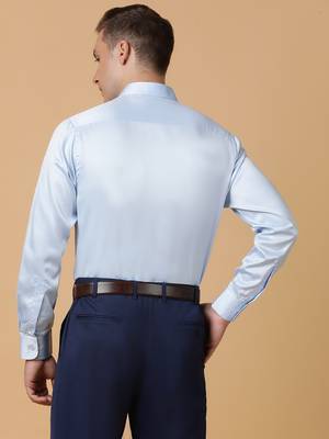 Tabard formal cotton  shirt for men sky blue 5