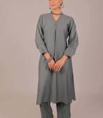 Women's grey kurti pajama set