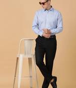 Tabard formal cotton  shirt for men blue