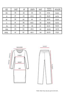 Women's mauve kurti pajama set - embroidery patch on sleeve 2