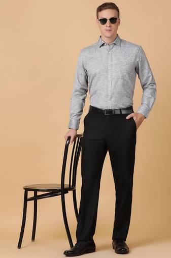 Tabard formal cotton  shirt for men Grey