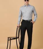 Tabard formal cotton  shirt for men Grey