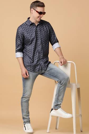 Tabard formal cotton  shirt for men multicolour