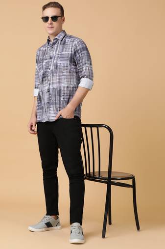 Tabard formal cotton  shirt for men multicolour