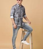 Tabard formal cotton  shirt for men multicolour