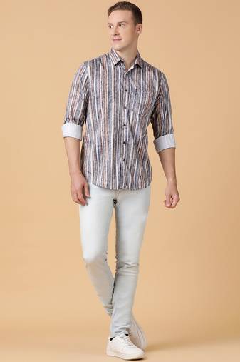 Tabard formal cotton  shirt for men multicolour