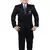 Boys 4 piece satin coat suit set - navy blue