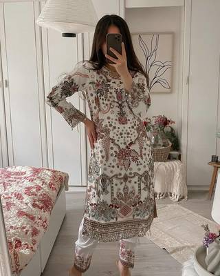Designer handwork wedding wear pakistani 3 pc salwar kameez 2