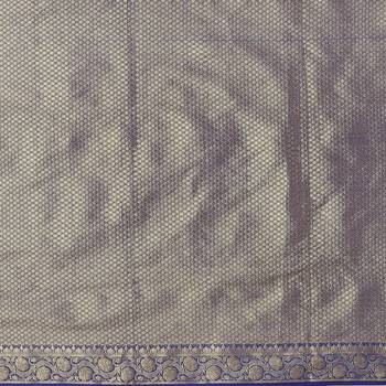 Ptiepl banarasi silk works women's blue silk blend banarasi saree with blouse piece 4