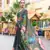 Grey designer printed georgette saree with blouse