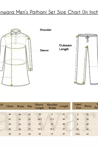 Men's stylish olive pathani kurta set by sanwara