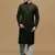 Men's designer solid olive chikankari kurta & patiala salwar set by sanwara