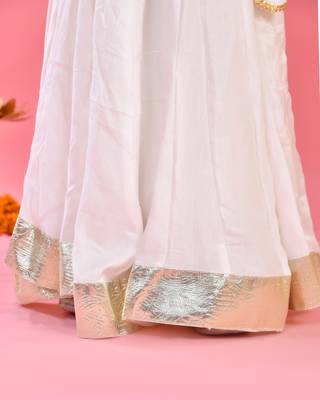 Girl's Pink Flared Lehenga with Halter Neck Top Set 4