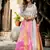 Multi Art Silk Fabric Digital Printed With Embroidery Work Lehenga Choli