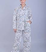 Women's printed co-ord set gentle leaf