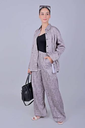 Women's printed co-ord set lavender
