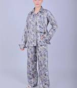 Women's printed co-ord set santa grey