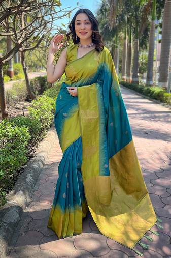 Rama soft silk weaving jari designer graceful ceremonial saree