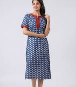 Vyom tara women's sustainable bci cotton serene slumber night dress