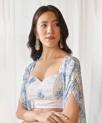 Cloud white fusion co-ord set 2