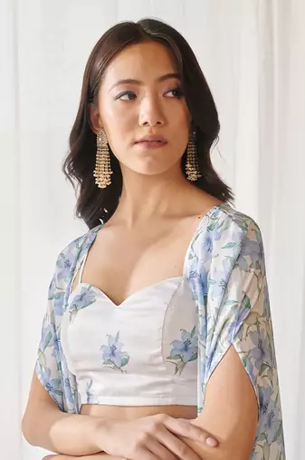 Cloud white fusion co-ord set