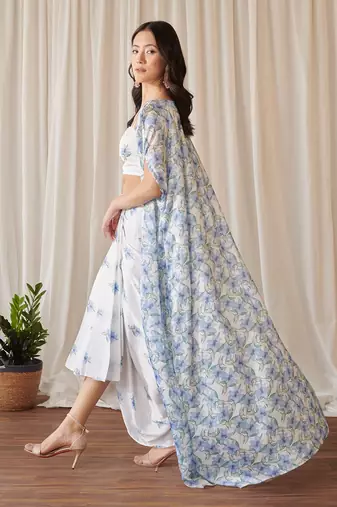 Cloud white fusion co-ord set