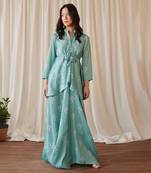 Seagreen dhoti kurti dress