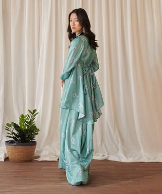 Seagreen dhoti kurti dress 2
