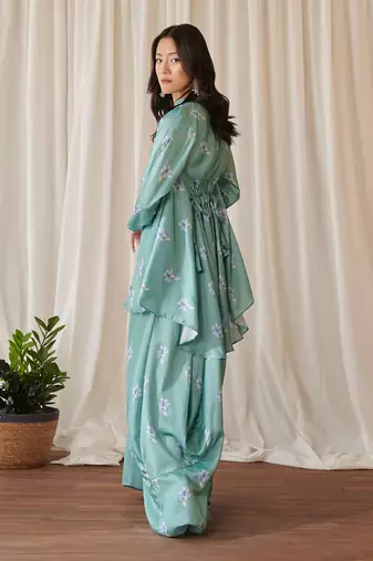 Seagreen dhoti kurti dress