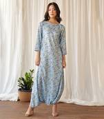 Light blue dhoti jumpsuit