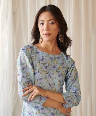 Light blue dhoti jumpsuit 2