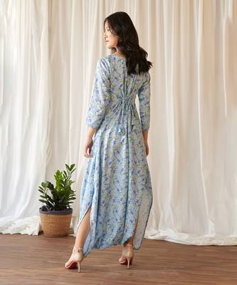 Light blue dhoti jumpsuit 4