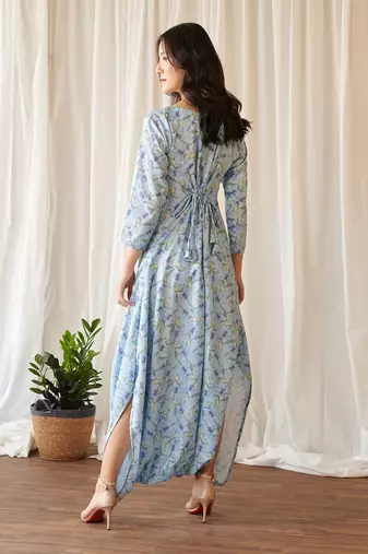 Light blue dhoti jumpsuit
