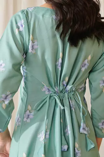 Seagreen dhoti jumpsuit
