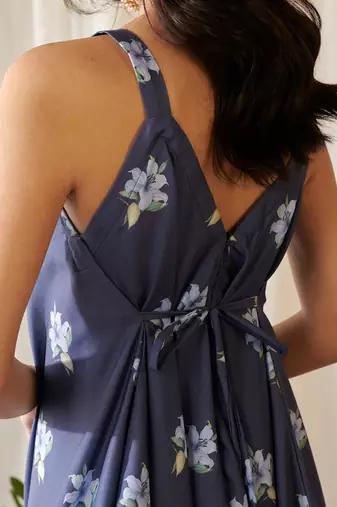 Space blue palazzo jumpsuit