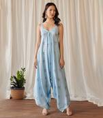 Light blue palazzo jumpsuit