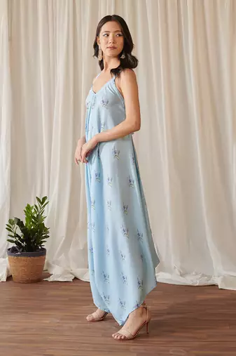 Light blue palazzo jumpsuit