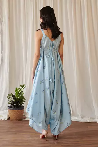 Light blue palazzo jumpsuit