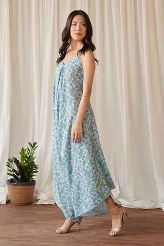 Seagreen palazzo jumpsuit
