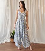 Cloud white palazzo jumpsuit