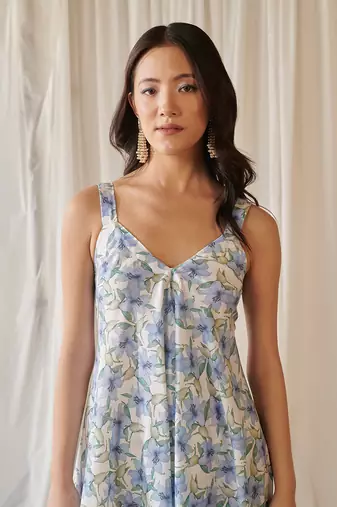 Cloud white palazzo jumpsuit