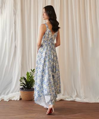 Cloud white palazzo jumpsuit 4
