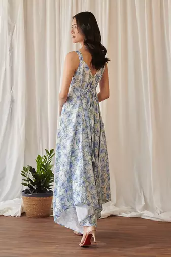 Cloud white palazzo jumpsuit