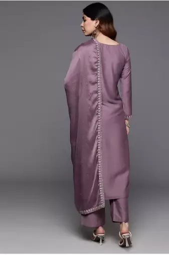 Onion viscosee chanderi embroidery work ethnic readymade salwar kameez