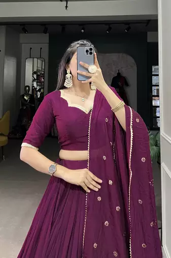 Women's Lehenga Choli Set For Wedding 