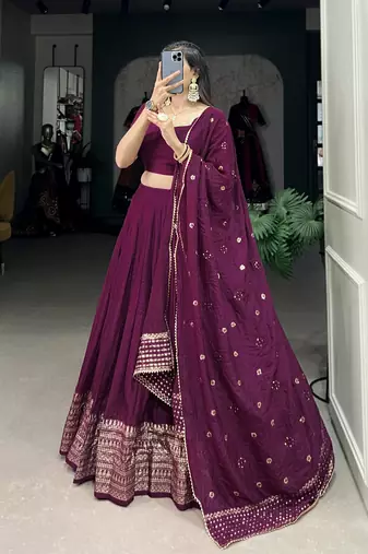 Women's Lehenga Choli Set For Wedding 
