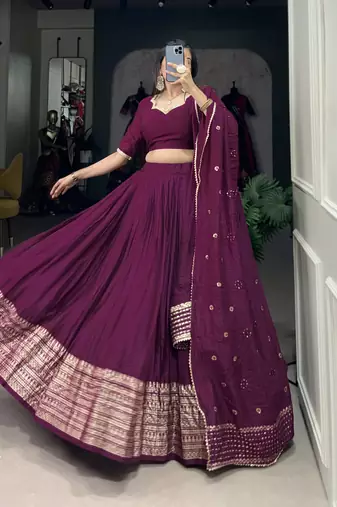 Women's Lehenga Choli Set For Wedding 