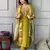 Mustard viscosee chanderi embroidery work with printed graceful festive wear readymade salwar kameez