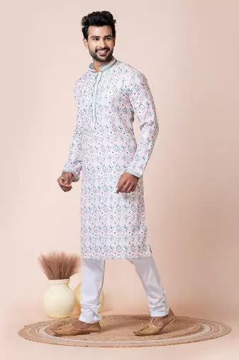Multi men's kurta pajama set