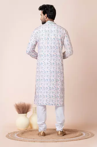 Multi men's kurta pajama set